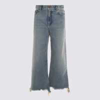 Blugi Chloé Iced Blue Cotton Denim Jeans Femei