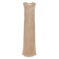 Costume de baie MC2 Saint Barth 'Eileen' Beige Crochet Cover-Up Femei