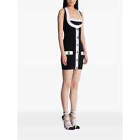 Rochii Balmain Dama - Rochii Balmain Balmain Dresses NOIR/BLANC Femei (BM 18006180) - B-mall.ro