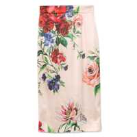 Fuste Dolce & Gabbana Flower Print Midi Skirt Femei