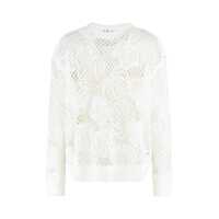 Imbracaminte Dama pagina 648 - Pulovere Max Mara Max Mara Farea Cotton Crew-Neck Sweater WHITE Femei (BM 18006585) - B-mall.ro