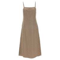 Rochii Fendi Satin Midi Dress Femei