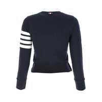 Pulovere Thom Browne Dama - Pulovere Thom Browne Thom Browne Navy Blue Cotton 4-Bar Sweatshirt BLUE Femei (BM 18006684) - B-mall.ro