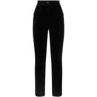 Pantaloni casual Dolce & Gabbana Black Cotton Pants Femei