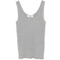 Topuri Fendi Ribbed Cotton Tank Top Femei