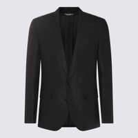Sacouri Dolce & Gabbana Dolce & Gabbana Black Linen Blazer