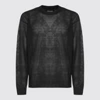 Pulovere Giorgio Armani Navy Blue Wool Knitwear Barbati