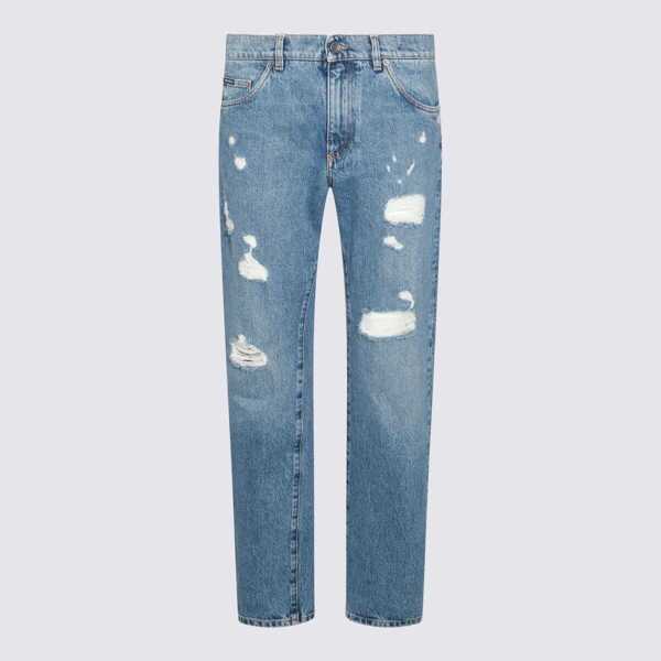 Blugi Dolce & Gabbana Dolce & Gabbana Blue Cotton Denim Jeans BLUE Barbati (BM 18007350) 1