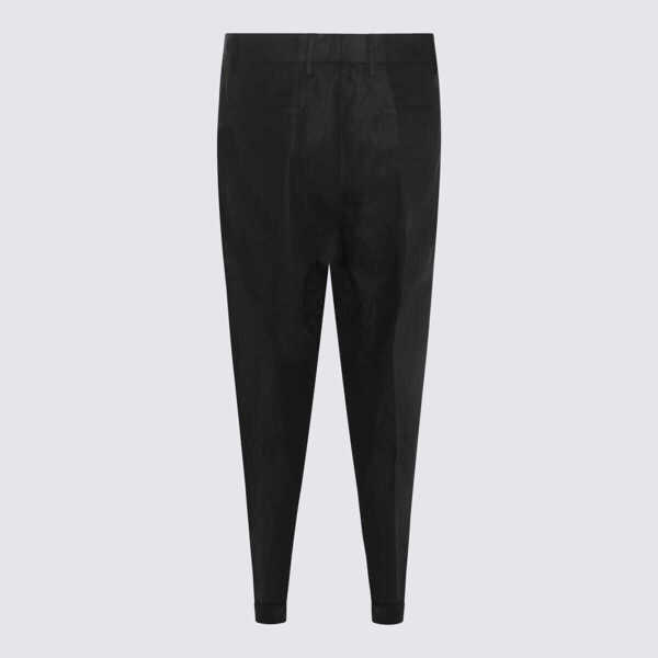 Pantaloni Dolce & Gabbana Dolce & Gabbana Black Linen Pants Black Barbati (BM 18007353) 2