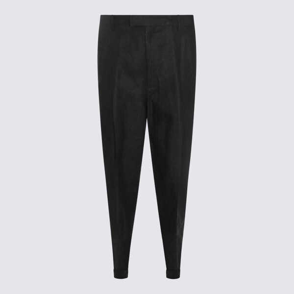Pantaloni Dolce & Gabbana Dolce & Gabbana Black Linen Pants Black Barbati (BM 18007353) 1
