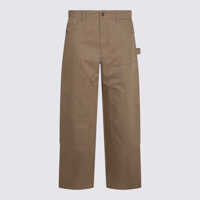 Pantaloni Golden Goose Brown Cotton Pants Barbati