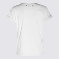 Tricouri Golden Goose Dama - Tricouri Golden Goose Golden Goose White Cotton T-Shirt VINTAGE WHITE Femei (BM 18007599) - B-mall.ro