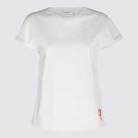 Tricouri Golden Goose White Cotton T-Shirt Femei