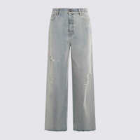Blugi Golden Goose Blue Cotton Denim Jeans Femei