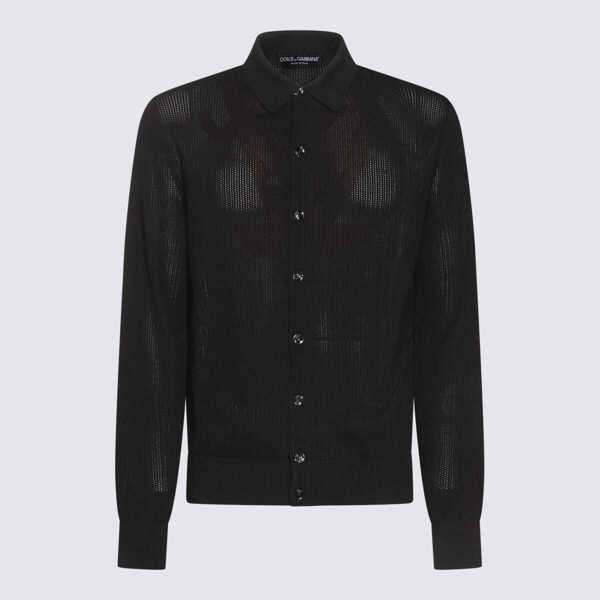 Camasi Dolce & Gabbana Dolce & Gabbana Black Cotton Shirt Black Barbati (BM 18007647) 1