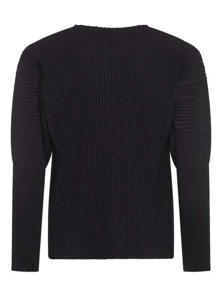 Tricouri HOMME PLISSE ISSEY MIYAKE Homme Pliss Issey Miyake Navy T-Shirt BLUE Barbati (BM 18007842) 2