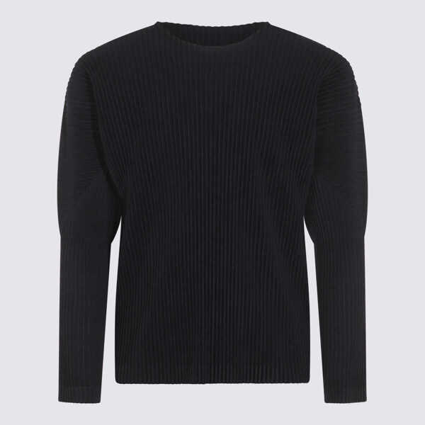 Tricouri HOMME PLISSE ISSEY MIYAKE Homme Pliss Issey Miyake Navy T-Shirt BLUE Barbati (BM 18007842) 1