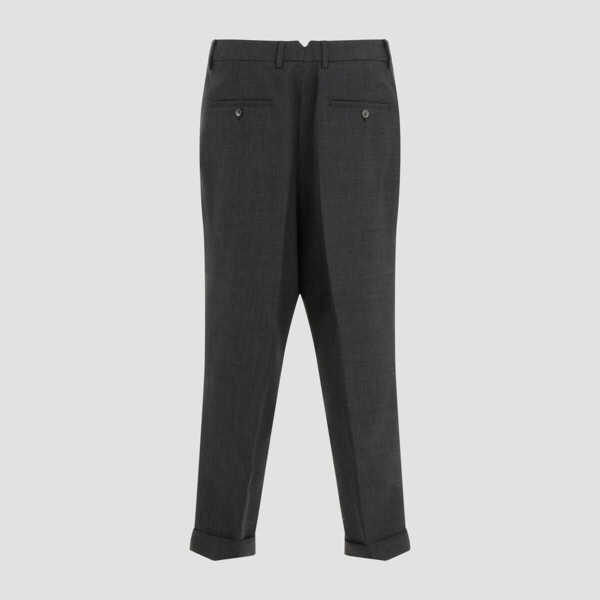 Pantaloni AMI Paris AMI Paris Grey Wool Pants GREY Barbati (BM 18007953) 2