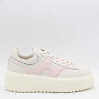 Sneakers Hogan White Leather H-Stripes Sneakers Femei