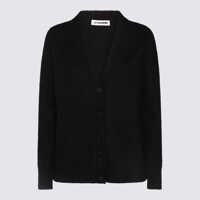 Pulovere Jil Sander Black Wool Knitwear Femei