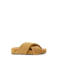 Balerini Jil Sander Brown Leather Flats Femei