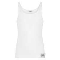 Topuri Dolce & Gabbana White Cotton Tank Top Barbati