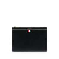 Genti Blue Clutch With Logo Detail In Leather Man Barbati