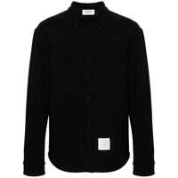 Geci Thom Browne Navy Blue Cotton Casual Jacket Barbati