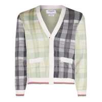 Cardigane Thom Browne Multicolour Check Cotton Pastel Cardigan Barbati