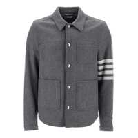Geci Thom Browne Med Grey Wool Casual Jacket Barbati