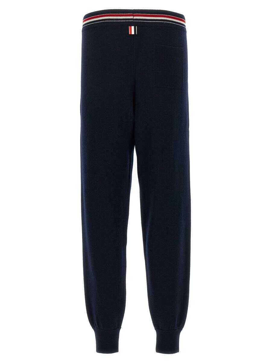 Pantaloni Thom Browne Thom Browne Rwb Joggers BLUE Barbati (BM 18009138) 2
