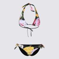 Costume de baie Dolce & Gabbana White, Yellow And Rose Bikini Set Femei