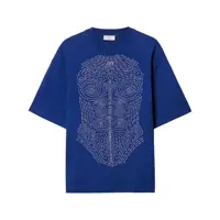 Tricouri Off-White Electric Blue Cotton Body Stitch Skate T-Shirt Barbati