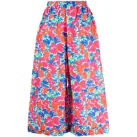 Pantaloni casual Daniela Gregis Printed Wide-Leg Trousers Femei