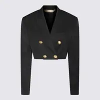 Sacouri Palm Angels Palm Angels Black Wool Blend Blazer