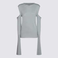 Pulovere Rick Owens Blue Wool Knitwear Femei