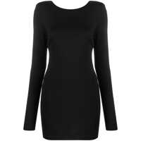 Rochii Rotate Birger Christensen Black Viscose Blend Dress Femei