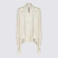 Pulovere Rick Owens White Wool Knitwear Femei