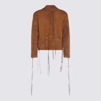 Geci Salvatore Santoro Dama - Geci Salvatore Santoro Salvatore Santoro Dark Brown Leather Casual Jacket VAGE CAMEL Femei (BM 18010200) - B-mall.ro