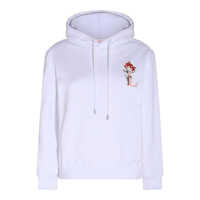 Pulovere Lanvin White Cotton Rabbit Sweatshirt Femei