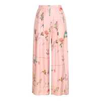 Pantaloni casual Lanvin Pink Silk Floreal Pants Femei