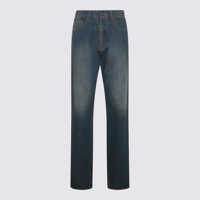 Blugi Maison Margiela Dark Blue Cotton Denim Jeans Femei
