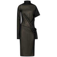 Rochii Maison Margiela Black Viscose Dress Femei