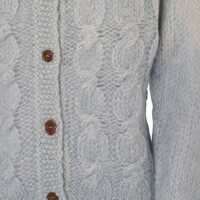 Pulovere Maison Margiela Dama - Cardigane Maison Margiela Maison Margiela Light Blue Wool Blend Cardigan BLUE Femei (BM 18010446) - B-mall.ro