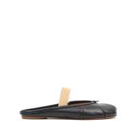 Balerini Maison Margiela White Mule Tabi Leather Flats Femei