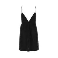 Rochii DSQUARED2 Black Viscose Dress Femei