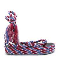 Pantofi cu toc Isabel Marant Blue And Pink Rope Erol Sandals Femei