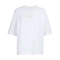 Tricouri Marni Logo-Print Cotton T-Shirt Femei