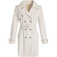 Geci Liu Jo Liu Jo White Double-Breasted Trench