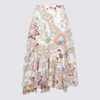 Fuste Etro Multicolor Cotton Midi Skirt Femei